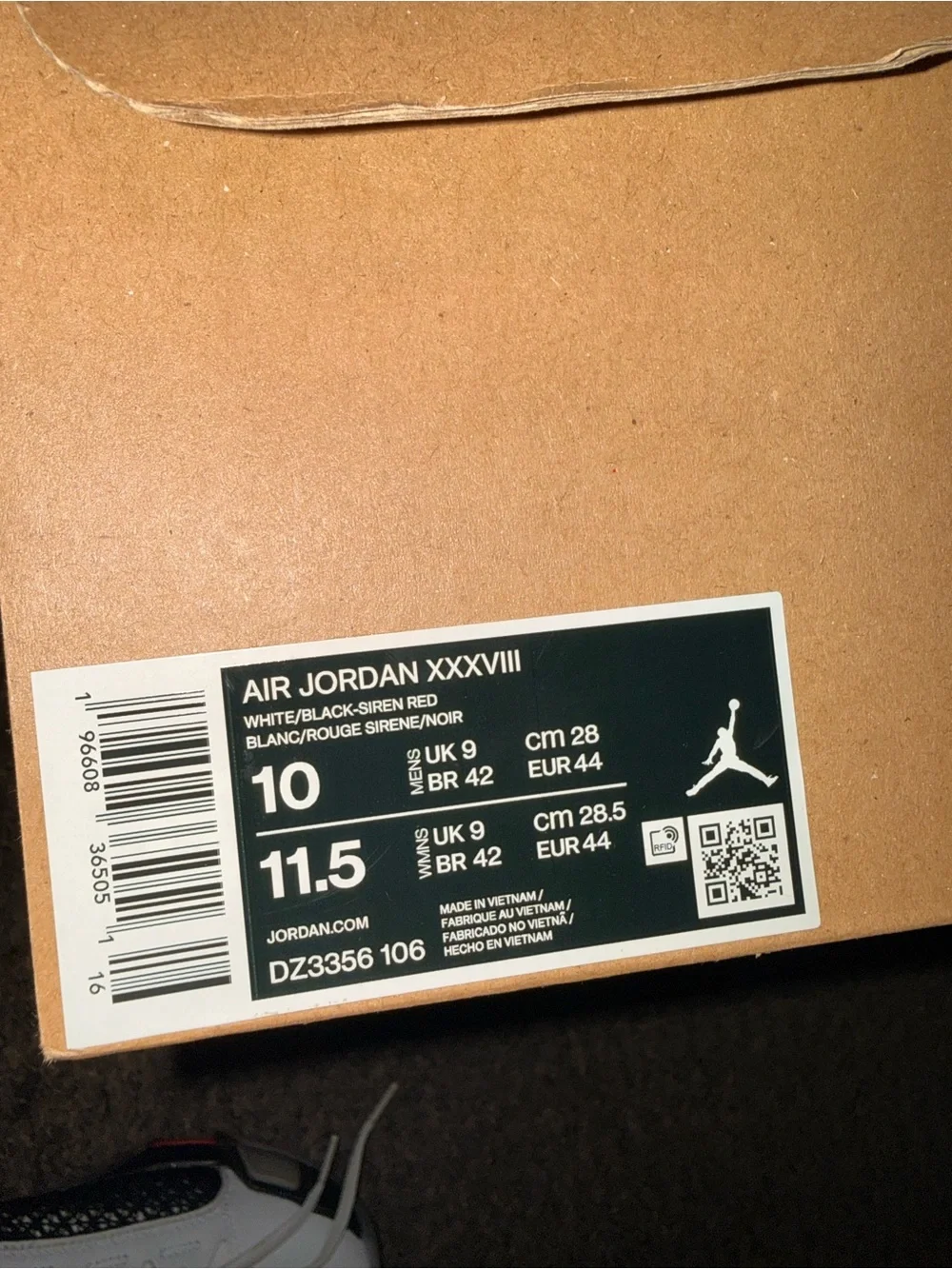NIKE AIR JORDAN 38 “FUNDAMENTAL” 👟🔥 size 10 M OG box like NEW